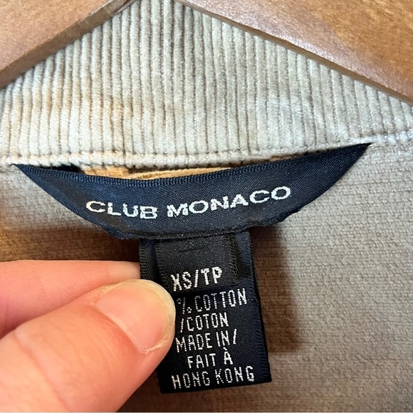 Club Monaco~womens XS~Corduroy Trucker Jacket Tan Brown - Picture 4 of 8